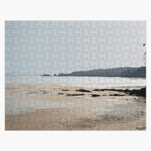 (Saundersfoot, Pembrokeshire=2979) Jigsaw Puzzle Wooden 300-Piece for Adults Kids Seniors- Home Decor Family Activity Game Wall Art 38x26cm / 15x10inch Birthday Party Gift Toy