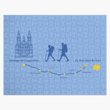 (The Road to Santiago de Compostela=2964) Jigsaw Puzzle Wooden 300-Piece for Adults Kids Seniors- Home Decor Family Activity Game Wall Art 38x26cm / 15x10inch Birthday Party Gift Toy