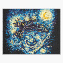 (Starry Flight=2983) Jigsaw Puzzle Wooden 300-Piece for Adults Kids Seniors- Home Decor Family Activity Game Wall Art 38x26cm / 15x10inch Birthday Party Gift Toy