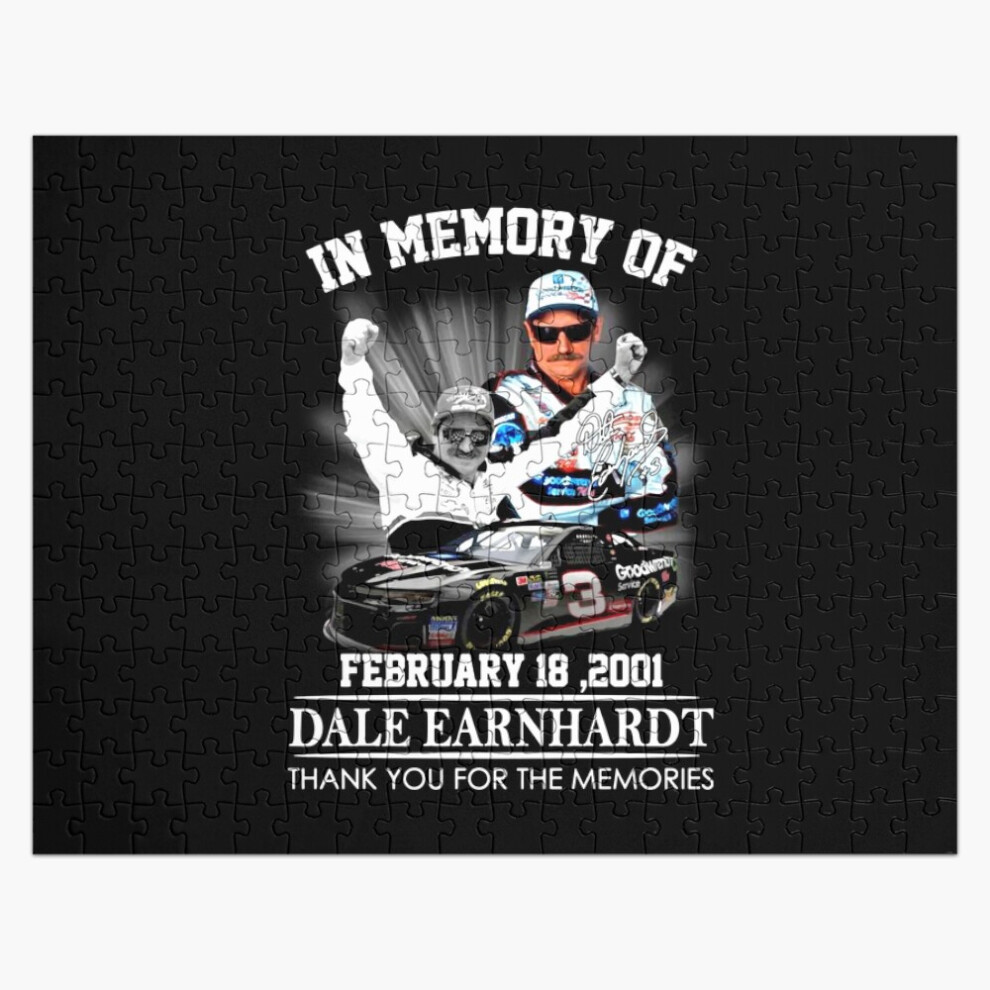 (In Memory Of Dale Earnhardt=2952) Jigsaw Puzzle Wooden 300-Piece for Adults Kids Seniors- Home Decor Family Activity Game Wall Art 38x26cm / 15x10inc-image-OPC-PGDHN9V-NEW