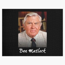 (Ben Matlock Funny Tv Lawyer Drama White Retro Vintage 80'S Sitcom Matlock=2988) Jigsaw Puzzle Wooden 300-Piece for Adults Kids Seniors- Home Decor Family Activity Game Wall Art 38x26cm / 15x10inch Birthday Party Gift Toy