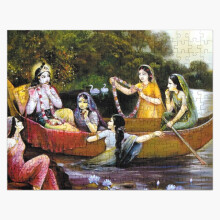 (Krishna=2982) Jigsaw Puzzle Wooden 300-Piece for Adults Kids Seniors- Home Decor Family Activity Game Wall Art 38x26cm / 15x10inch Birthday Party Gift Toy