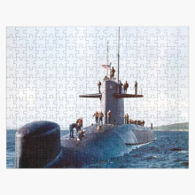 (USS THOMAS A. EDISON (SSBN-610) SHIP'S STORE=2971) Jigsaw Puzzle Wooden 300-Piece for Adults Kids Seniors- Home Decor Family Activity Game Wall Art 38x26cm / 15x10inch Birthday Party Gift Toy