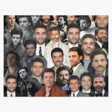 (oscar isaac photo collage =2986) Jigsaw Puzzle Wooden 300-Piece for Adults Kids Seniors- Home Decor Family Activity Game Wall Art 38x26cm / 15x10inch Birthday Party Gift Toy