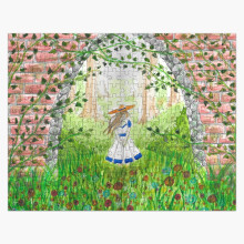 (The Secret Garden=2957) Jigsaw Puzzle Wooden 300-Piece for Adults Kids Seniors- Home Decor Family Activity Game Wall Art 38x26cm / 15x10inch Birthday Party Gift Toy