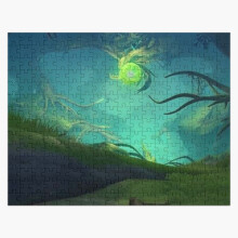 (Genshin Impact World Map Rev 2 - Scenery=2976) Jigsaw Puzzle Wooden 300-Piece for Adults Kids Seniors- Home Decor Family Activity Game Wall Art 38x26cm / 15x10inch Birthday Party Gift Toy