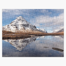 (Glen Coe Winter Scene Scottish Highlands=3572) Jigsaw Puzzle Wooden 300-Piece for Adults Kids Seniors- Home Decor Family Activity Game Wall Art 38x26cm / 15x10inch Birthday Party Gift Toy