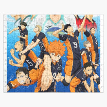 (Anime Haikyuu Team=3556) Jigsaw Puzzle Wooden 300-Piece for Adults Kids Seniors- Home Decor Family Activity Game Wall Art 38x26cm / 15x10inch Birthday Party Gift Toy