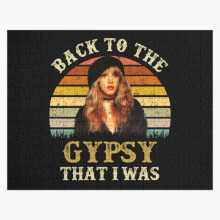 (back to gypsy that i was stevie-nick=3816) Jigsaw Puzzle Wooden 300-Piece for Adults Kids Seniors- Home Decor Family Activity Game Wall Art 38x26cm / 15x10inch Birthday Party Gift Toy