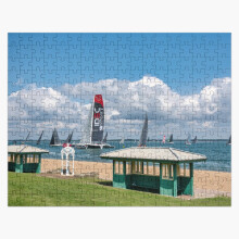 (Cowes Week=3652) Jigsaw Puzzle Wooden 300-Piece for Adults Kids Seniors- Home Decor Family Activity Game Wall Art 38x26cm / 15x10inch Birthday Party Gift Toy