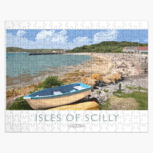 (Isles of Scilly=4293) Jigsaw Puzzle Wooden 300-Piece for Adults Kids Seniors- Home Decor Family Activity Game Wall Art 38x26cm / 15x10inch Birthday Party Gift Toy