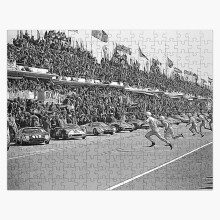 (24h Le Mans 1964 start=4357) Jigsaw Puzzle Wooden 300-Piece for Adults Kids Seniors- Home Decor Family Activity Game Wall Art 38x26cm / 15x10inch Birthday Party Gift Toy