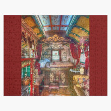 (Gypsy Caravan =4093) Jigsaw Puzzle Wooden 300-Piece for Adults Kids Seniors- Home Decor Family Activity Game Wall Art 38x26cm / 15x10inch Birthday Party Gift Toy