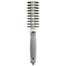 Olivia Garden Ceramic + Ion Turbo Vent Combo Hair Brush (ionic & 100% boar bristles) (Petite 2)