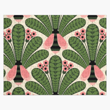 (orla kiely =4983) Jigsaw Puzzle Wooden 300-Piece for Adults Kids Seniors- Home Decor Family Activity Game Wall Art 38x26cm / 15x10inch Birthday Party Gift Toy