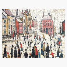 (l s lowry 1887 1976 C N 10=4912) Jigsaw Puzzle Wooden 300-Piece for Adults Kids Seniors- Home Decor Family Activity Game Wall Art 38x26cm / 15x10inch Birthday Party Gift Toy