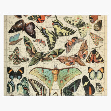 (Adolphe Millot Papillons Pour Tous=5454) Jigsaw Puzzle Wooden 300-Piece for Adults Kids Seniors- Home Decor Family Activity Game Wall Art 38x26cm / 15x10inch Birthday Party Gift Toy