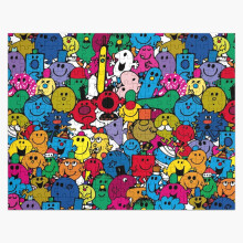 (Mr Men Pattern=5754) Jigsaw Puzzle Wooden 300-Piece for Adults Kids Seniors- Home Decor Family Activity Game Wall Art 38x26cm / 15x10inch Birthday Party Gift Toy