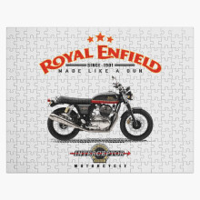 (Custom Graphic Designs of Royal Enfield Interceptor=6003) Jigsaw Puzzle Wooden 300-Piece for Adults Kids Seniors- Home Decor Family Activity Game Wall Art 38x26cm / 15x10inch Birthday Party Gift Toy