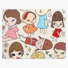 (yoshitomo nara=6016) Jigsaw Puzzle Wooden 300-Piece for Adults Kids Seniors- Home Decor Family Activity Game Wall Art 38x26cm / 15x10inch Birthday Party Gift Toy