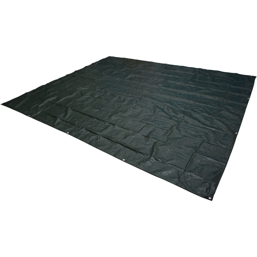 Amazon Basics Waterproof Camping Tarp  10 Feet by 12 Feet  Dark Green-image-OPC-PGDHSXB-NEW
