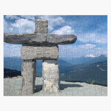 (Whistler Mountain Inukshuk=5960) Jigsaw Puzzle Wooden 300-Piece for Adults Kids Seniors- Home Decor Family Activity Game Wall Art 38x26cm / 15x10inch Birthday Party Gift Toy