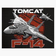 (F-14 Tomcat Fighterjet=5964) Jigsaw Puzzle Wooden 300-Piece for Adults Kids Seniors- Home Decor Family Activity Game Wall Art 38x26cm / 15x10inch Birthday Party Gift Toy