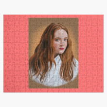 (Sadie Sink art =5967) Jigsaw Puzzle Wooden 300-Piece for Adults Kids Seniors- Home Decor Family Activity Game Wall Art 38x26cm / 15x10inch Birthday Party Gift Toy