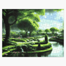 (Elysium's Embrace=5974) Jigsaw Puzzle Wooden 300-Piece for Adults Kids Seniors- Home Decor Family Activity Game Wall Art 38x26cm / 15x10inch Birthday Party Gift Toy