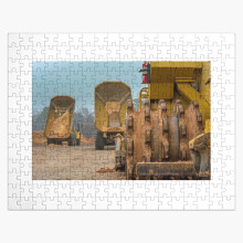 (Leveling the construction site =5978) Jigsaw Puzzle Wooden 300-Piece for Adults Kids Seniors- Home Decor Family Activity Game Wall Art 38x26cm / 15x10inch Birthday Party Gift Toy