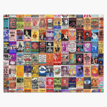 (Posters Vintage Concert=5986) Jigsaw Puzzle Wooden 300-Piece for Adults Kids Seniors- Home Decor Family Activity Game Wall Art 38x26cm / 15x10inch Birthday Party Gift Toy