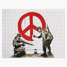 (PEACE SOLDIERS=5997) Jigsaw Puzzle Wooden 300-Piece for Adults Kids Seniors- Home Decor Family Activity Game Wall Art 38x26cm / 15x10inch Birthday Party Gift Toy