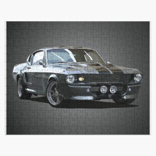 (ford mustang shelby (GT500 1967)=6356) Jigsaw Puzzle Wooden 300-Piece for Adults Kids Seniors- Home Decor Family Activity Game Wall Art 38x26cm / 15x10inch Birthday Party Gift Toy