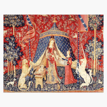 (The Lady and the Unicorn La Dame à la licorne - Medieval Unicorn=6361) Jigsaw Puzzle Wooden 300-Piece for Adults Kids Seniors- Home Decor Family Activity Game Wall Art 38x26cm / 15x10inch Birthday Party Gift Toy