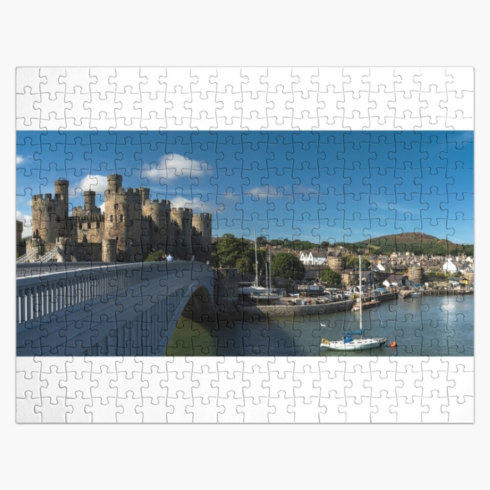 (Conwy Panorama=6392) Jigsaw Puzzle Wooden 300-Piece for Adults Kids Seniors- Home Decor Family Activity Game Wall Art 38x26cm / 15x10inch Birthday Pa-image-OPC-PGDHTFG-NEW
