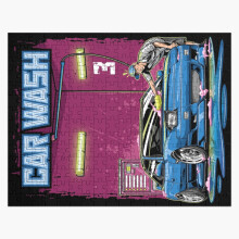 (Happy 180sx - Car Wash=6395) Jigsaw Puzzle Wooden 300-Piece for Adults Kids Seniors- Home Decor Family Activity Game Wall Art 38x26cm / 15x10inch Birthday Party Gift Toy
