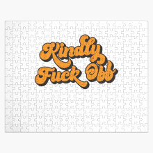 (Kindly Fuck Off=6400) Jigsaw Puzzle Wooden 300-Piece for Adults Kids Seniors- Home Decor Family Activity Game Wall Art 38x26cm / 15x10inch Birthday Party Gift Toy