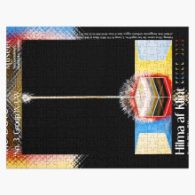 (Hilma Af Klint The Dove, No. 3, Group IX UW Abstract Vintage Painting Art=6399) Jigsaw Puzzle Wooden 300-Piece for Adults Kids Seniors- Home Decor Family Activity Game Wall Art 38x26cm / 15x10inch Birthday Party Gift Toy
