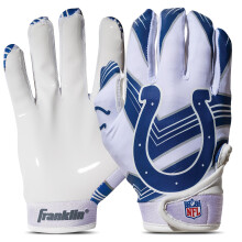 Franklin Sports Indianapolis Colts Kinderen NFL Football Ontvanger Handschoenen - Jeugd M/L Paar