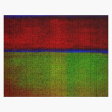 (Mark rothko painting, green,red, Blue, artwork by mark rothko =7006) Jigsaw Puzzle Wooden 300-Piece for Adults Kids Seniors- Home Decor Family Activity Game Wall Art 38x26cm / 15x10inch Birthday Party Gift Toy