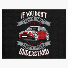 (Mini cooper - Mini cooper - you don't own one mi=7048) Jigsaw Puzzle Wooden 300-Piece for Adults Kids Seniors- Home Decor Family Activity Game Wall Art 38x26cm / 15x10inch Birthday Party Gift Toy