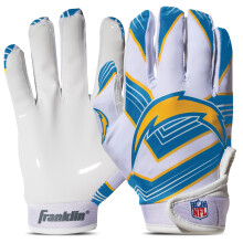 Franklin Sports Los Angeles Chargers Jeugd NFL Football Ontvanger Handschoenen - Voor Kinderen - NFL Teamlogo's
