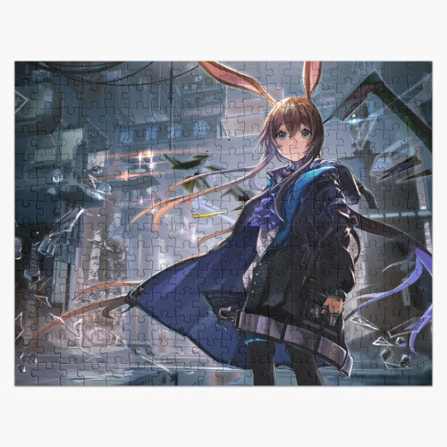 (Arknights Cyberpunk City Japanese Wall Art=7259) Jigsaw Puzzle Wooden ...