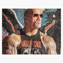 (dwayne johnson=7285) Jigsaw Puzzle Wooden 300-Piece for Adults Kids Seniors- Home Decor Family Activity Game Wall Art 38x26cm / 15x10inch Birthday Party Gift Toy
