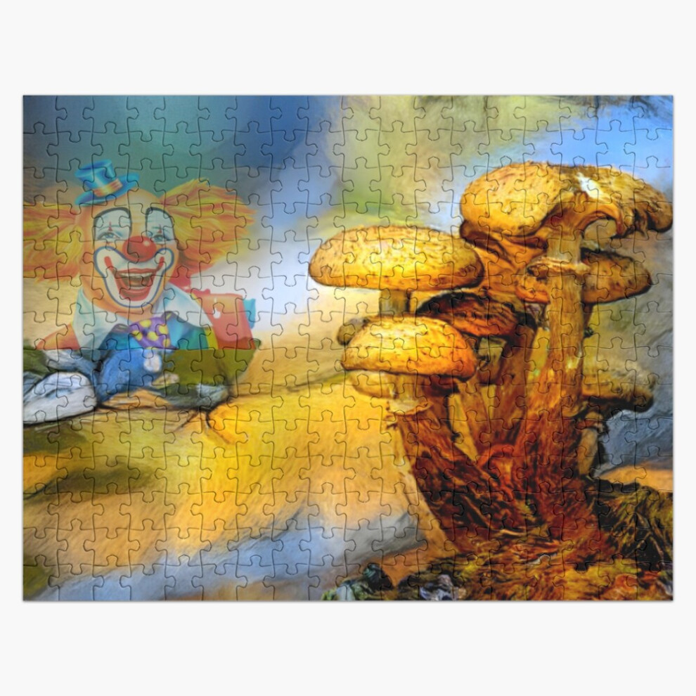 Photos - Jigsaw Puzzle / Mosaic Jigsaw Puzzle Wooden 300-Piece for Adults Kids Seniors- Home Decor Family Activity Game Wall Ar(Hallucinating a clown=7625)