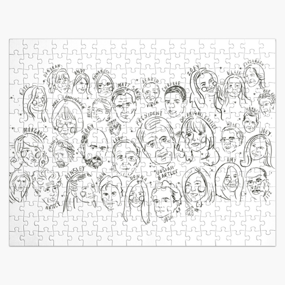 Photos - Jigsaw Puzzle / Mosaic  Jigsaw Puzzle Wooden 300-Piece for Adults Kids Seniors- Home Decor Family Activity Game Wall A(Faces of The West Wing=7815)