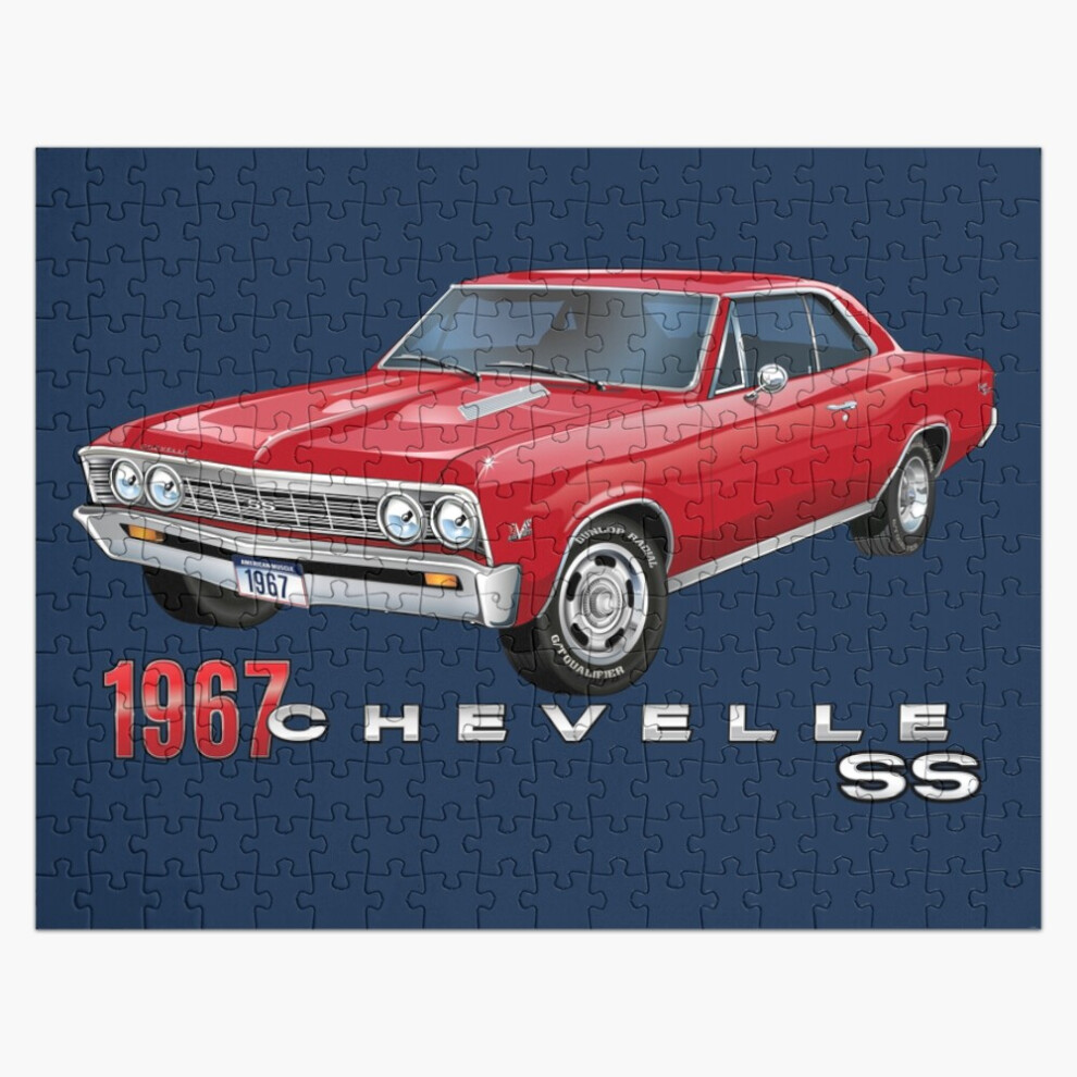 Photos - Jigsaw Puzzle / Mosaic Jigsaw Puzzle Wooden 300-Piece for Adults Kids Seniors- Home Decor Family Activi(Bright Red 1967 Chevelle Super Sport=7823)