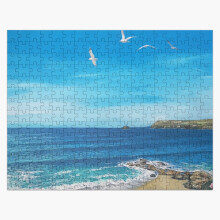 (Summer at Polzeath=8130) Jigsaw Puzzle Wooden 300-Piece for Adults Kids Seniors- Home Decor Family Activity Game Wall Art 38x26cm / 15x10inch Birthday Party Gift Toy