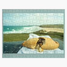 (Perranporth Pasty =7853) Jigsaw Puzzle Wooden 300-Piece for Adults Kids Seniors- Home Decor Family Activity Game Wall Art 38x26cm / 15x10inch Birthday Party Gift Toy