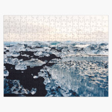 (Ice Field on Diamond Beach, Iceland=7898) Jigsaw Puzzle Wooden 300-Piece for Adults Kids Seniors- Home Decor Family Activity Game Wall Art 38x26cm / 15x10inch Birthday Party Gift Toy